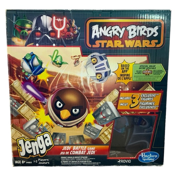 Angry Birds Star Wars Jenga Jedi Battle Game (IOB Complete With All Game Pieces) - Picture 2 of 12